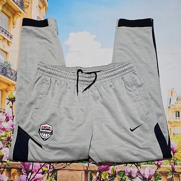 Nike Pants - Nike‎ Basketball Joggers with USA Logo Size XXL